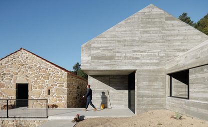 Exterior at Portuguese farm house by NaMora House