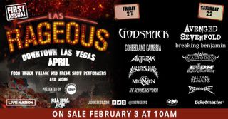 The Las Rageous lineup poster