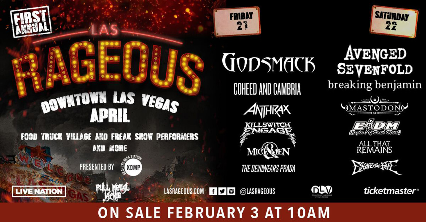 Godsmack, Avenged Sevenfold set for first Las Rageous festival Louder