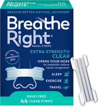 Breathe Right Extra Strength Clear Nasal Strips (44 pack)