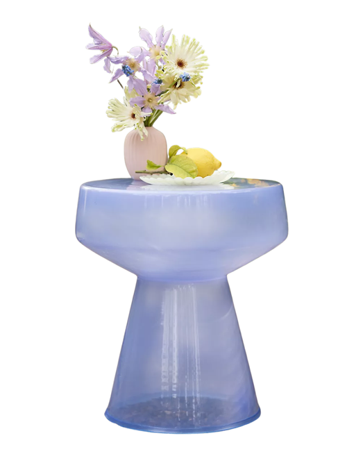 Colorful Glass Side Table