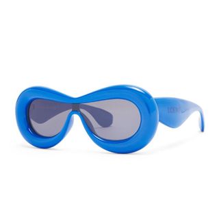 loewe oversized blue inflated sunglasses
