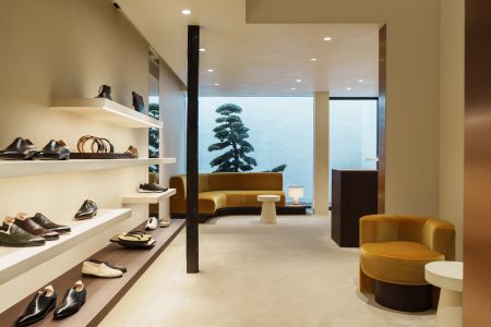 Interior of John Lobb Kyoto store, Japan