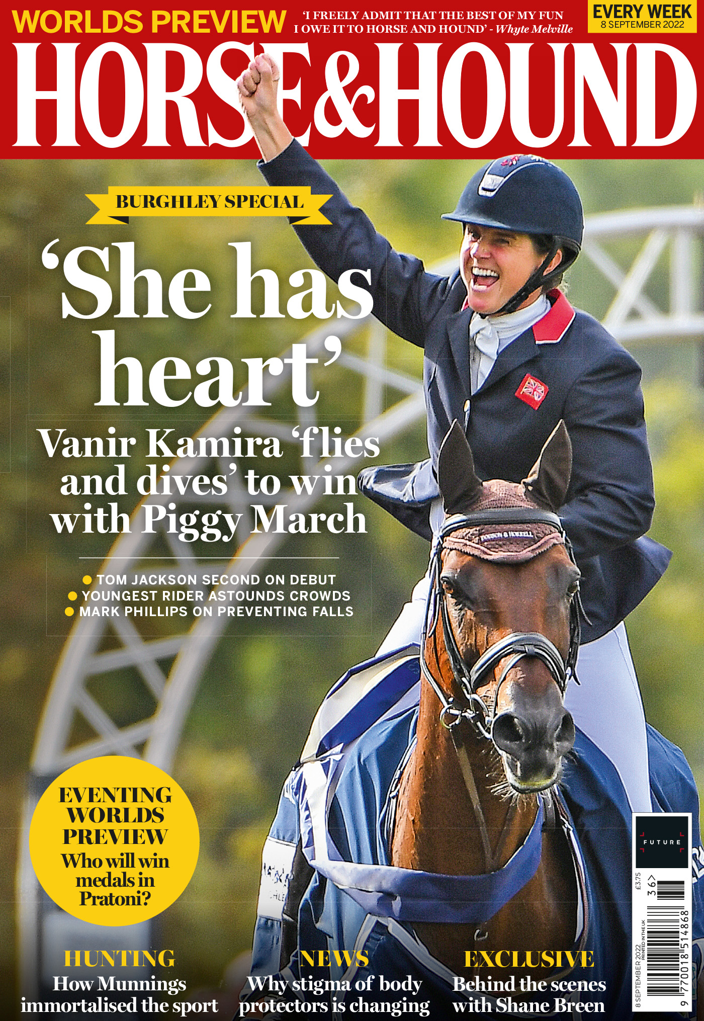 8 September Horse &amp; Hound cover