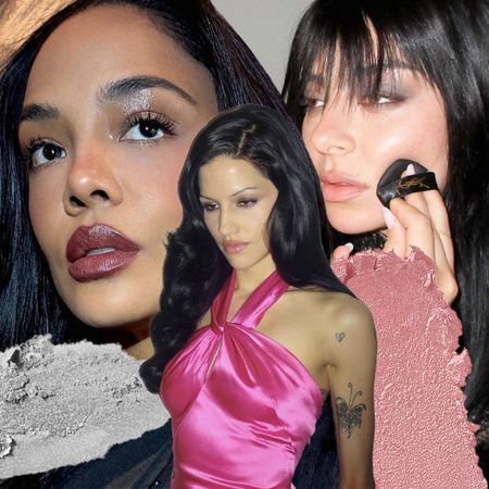 A collage of women in different summer makeup looks.