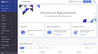 BigCommerce's web interface