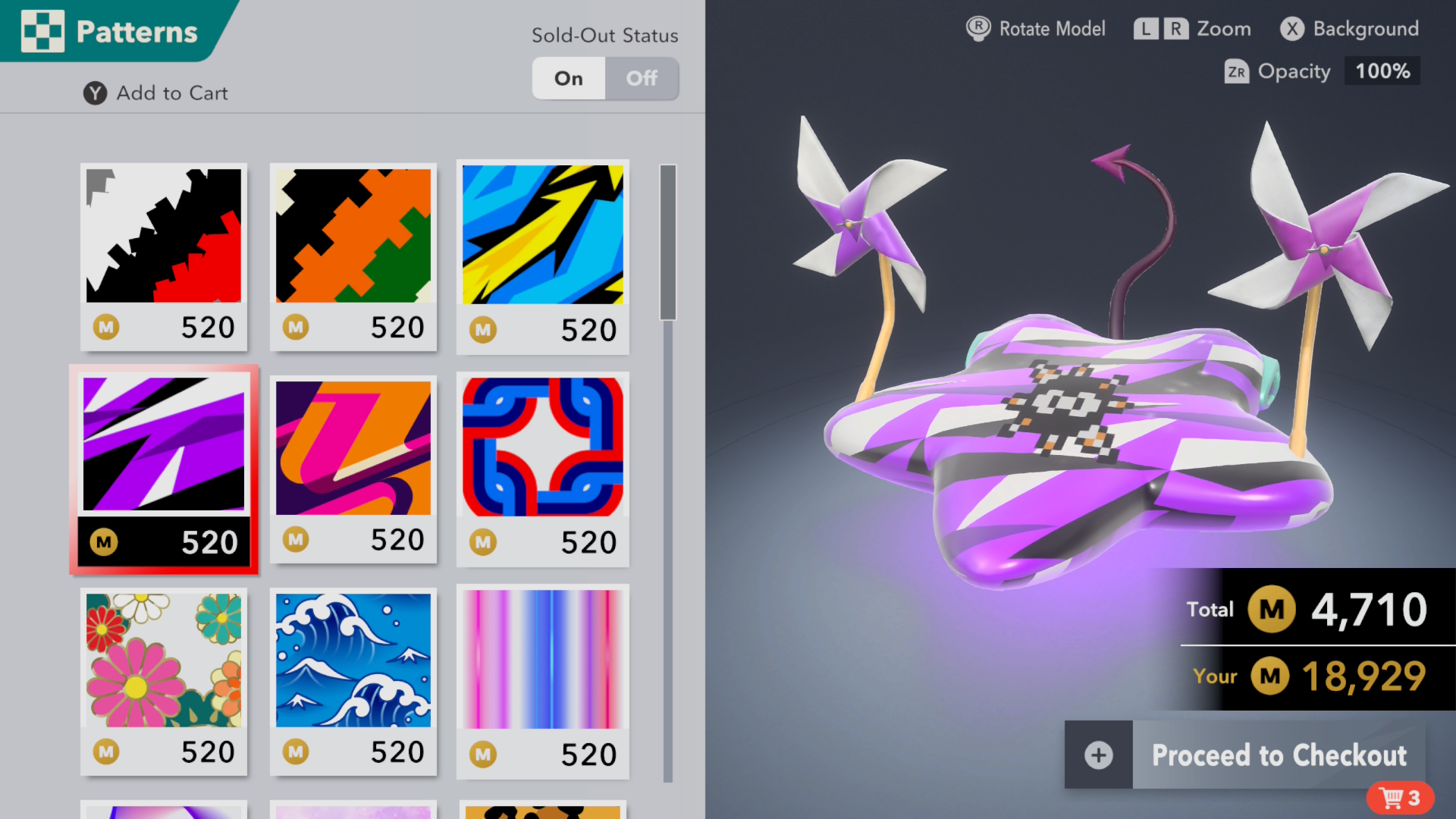 Customized Warp Star machine in Kirby Air Riders