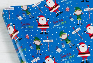 Santa and Elf Roll Wrap