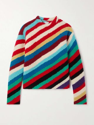 Striped Knitted Wool Sweater