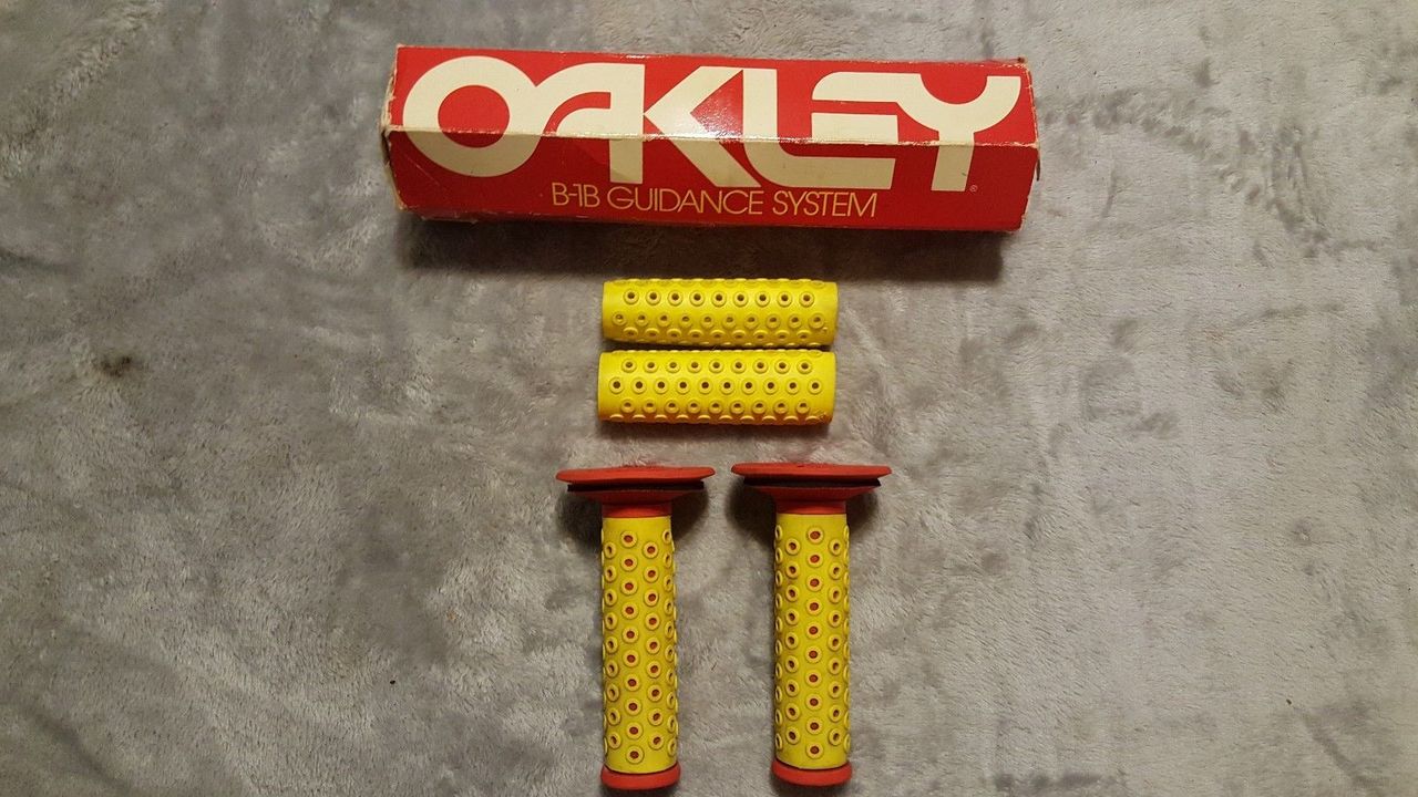 Some Oakley B-1B Guidance System BMX handlebar grips on eBay