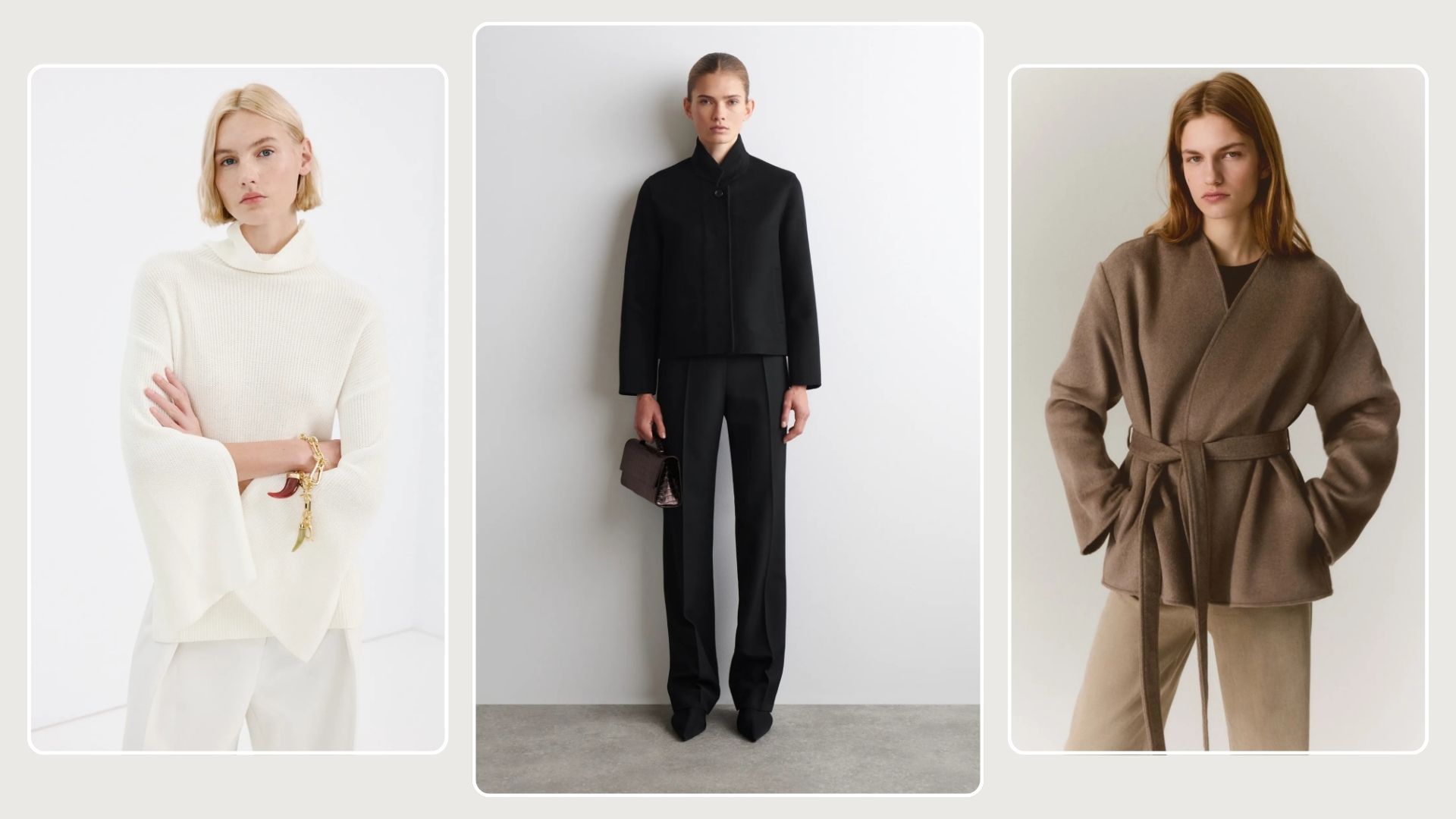 A selection of chic new-in items from COS, H&amp;M and Mango