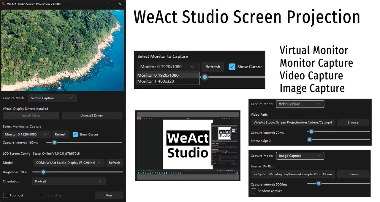 WeAct 0.96 Inch USB Secondary Screen