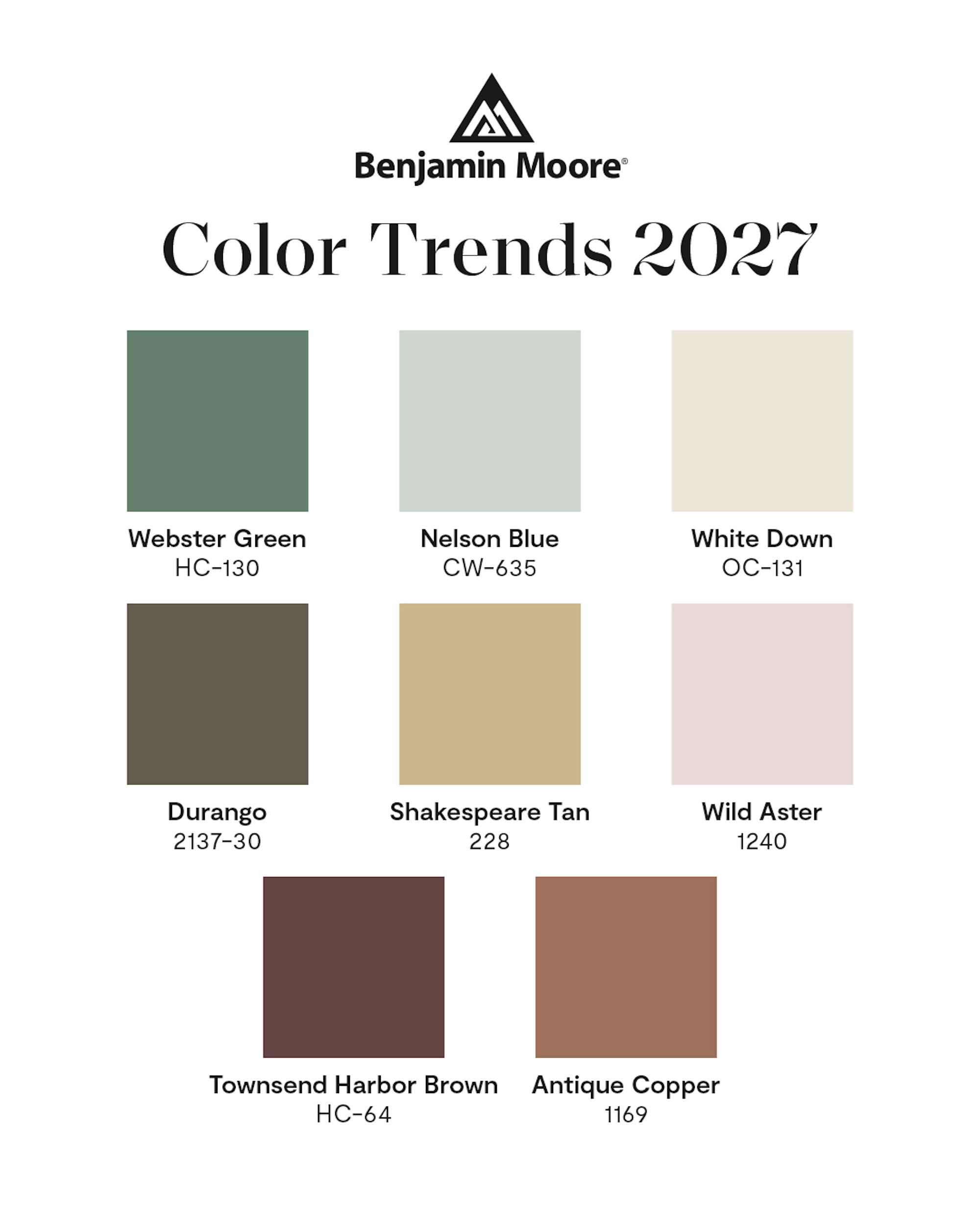 Benjamin Moore Color of the Year 2027