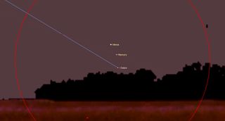 venus kisses mercury night sky september 2019