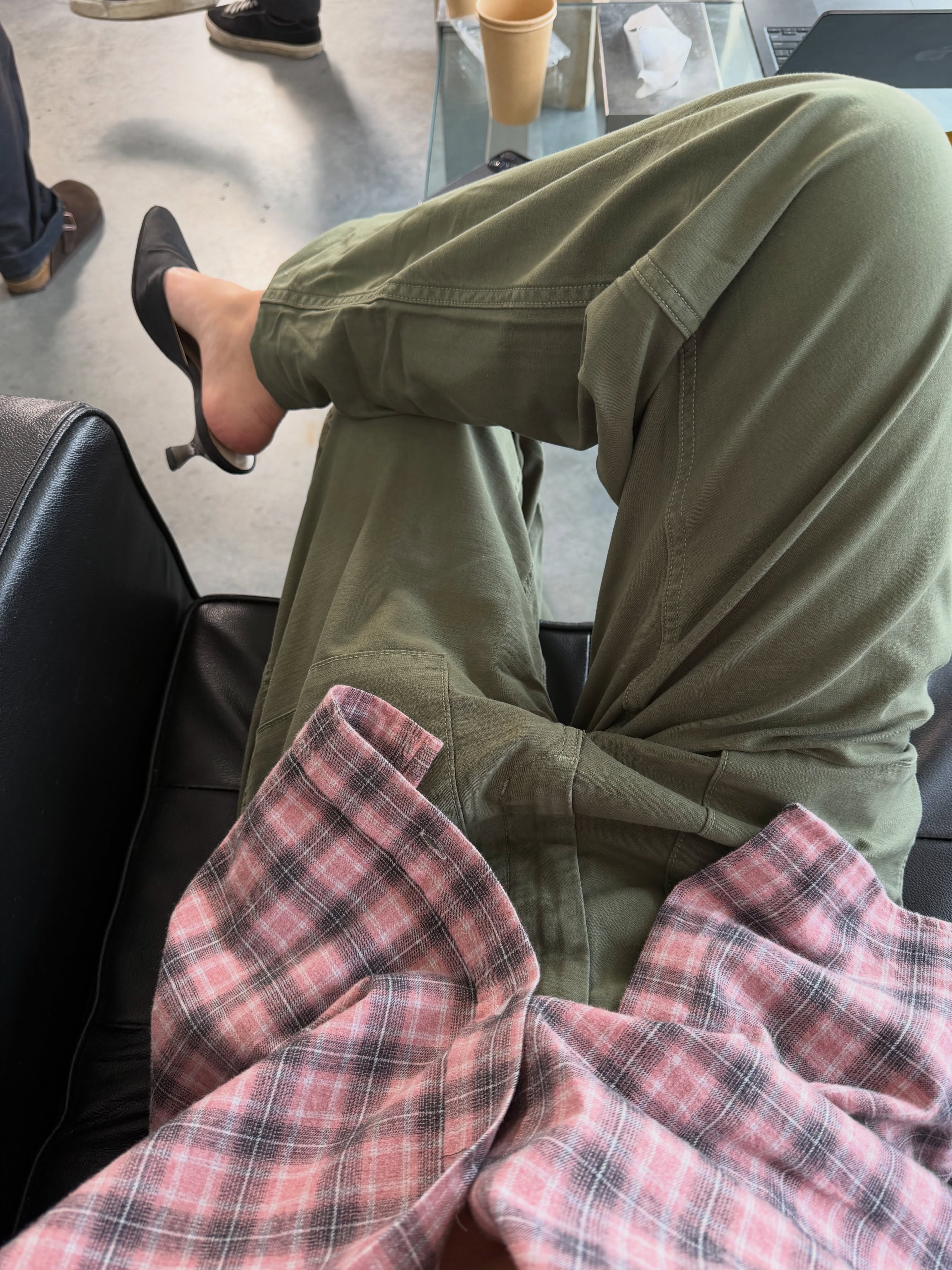 An image of a woman wearing early fall trendy outfit idea 2026