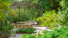 Back yard, Garden, pergola, seating