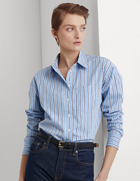 Striped Cotton Broadcloth Shirt, £129.00| Ralph Lauren