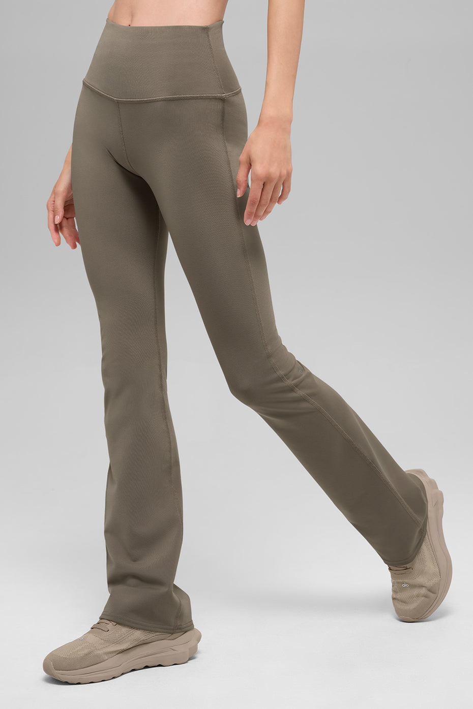 Airbrush High-Waist Bootcut Leggings - Light Cocoa