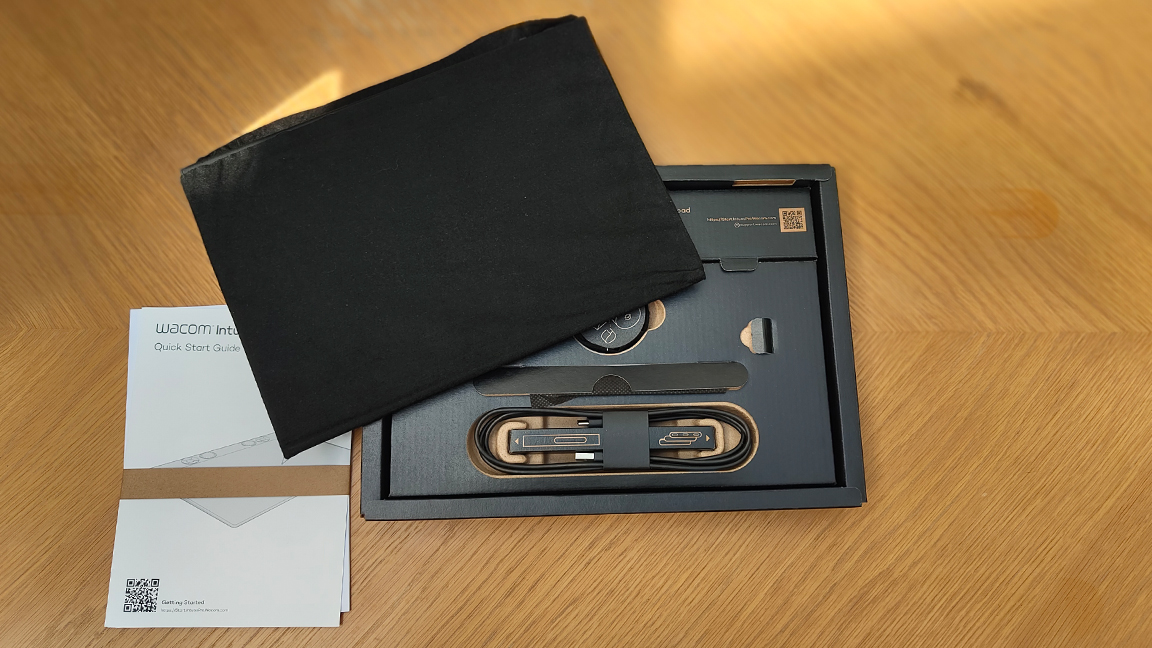Wacom Intuos Pro review; a box with a tablet inside