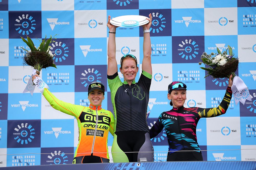 Kirsten Wild (Cylance) on the top step of the podium