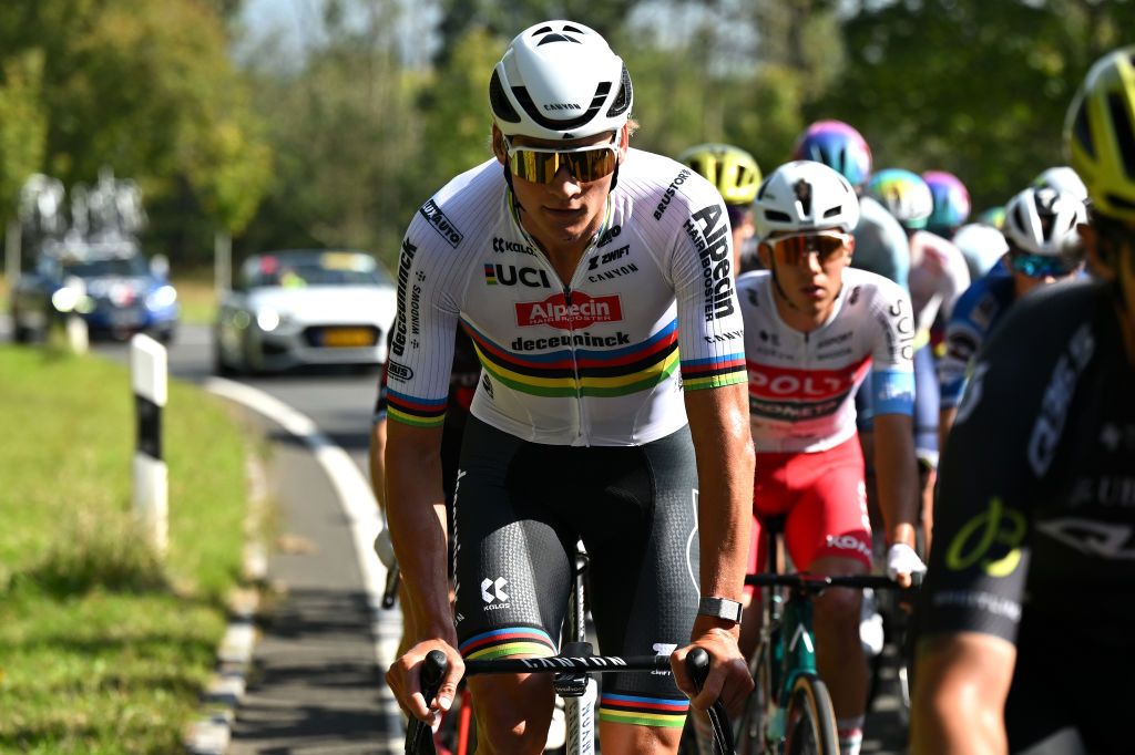 LUXEMBOURG LUXEMBOURG SEPTEMBER 18 Mathieu Van Der Poel of The Netherlands and Team AlpecinDeceuninck competes during the 84th Tour de Luxembourg 2024 Stage 1 a 158km stage from Luxembourg to Luxembourg 288m UCIWT on September 18 2024 in Luxembourg Luxembourg Photo by Tim de WaeleGetty Images