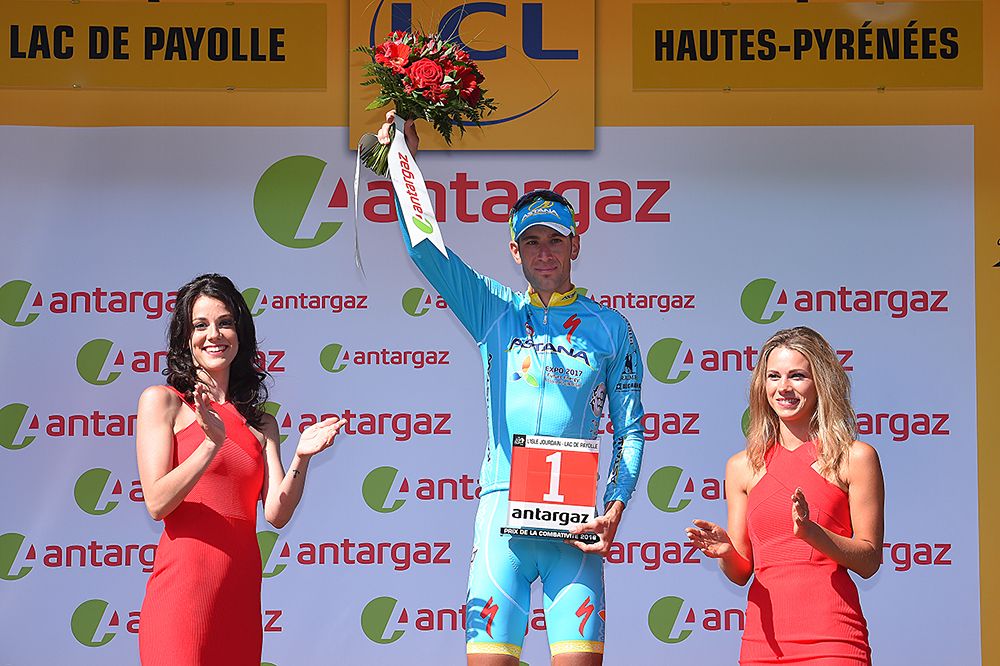 Vincenzo Nibali as most combative rider today