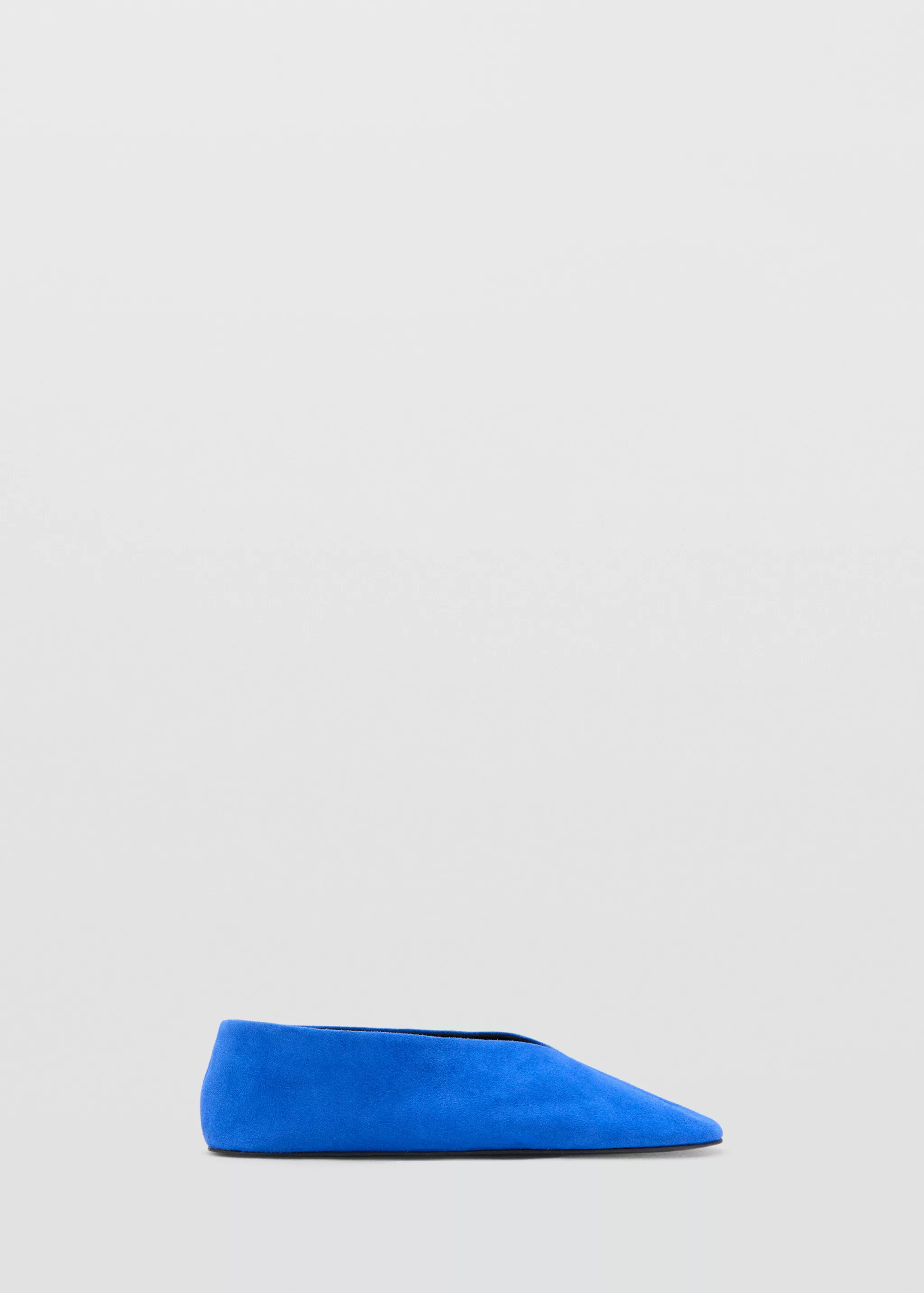 Suede Leather Ballet Flats - Women | Mango Usa