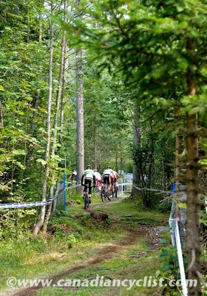 The opening third of the lap is a long, steady climb