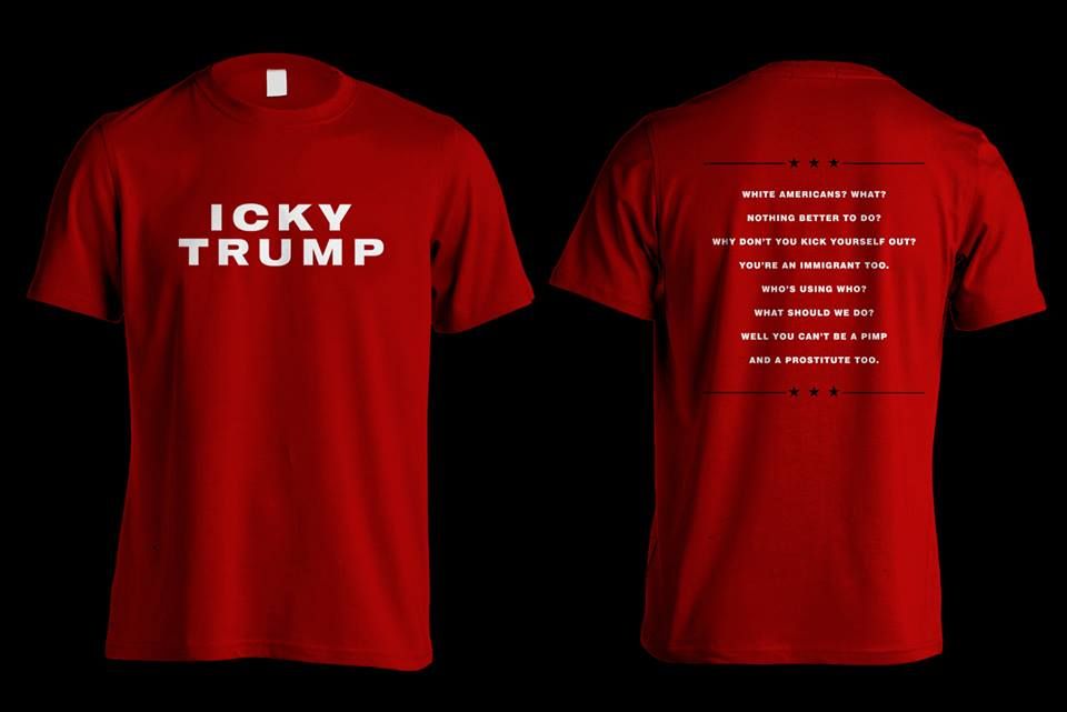 The White Stripes&amp;#039; &amp;quot;Icky Trump&amp;quot; shirt.