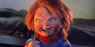 child's play chucky holding a knife