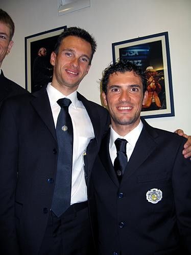 Sergey Klimov and Ricardo Serrano pose for photo.
