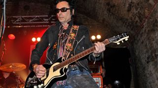 Earl Slick of the New York Dolla performs at Old Vic Tunnels on March 30, 2011 in London, England.