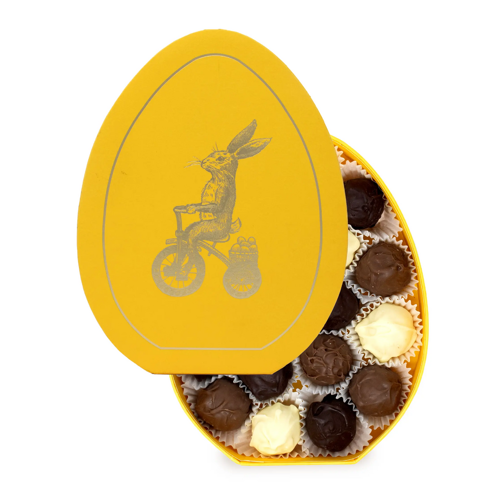 Easter Chocolate Box With Milk, Dark and White Truffles - Alcohol Free