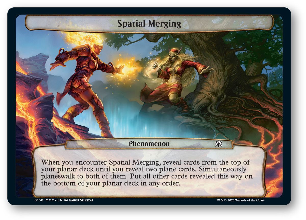 March of the Machine Commander decks and Planechase cards