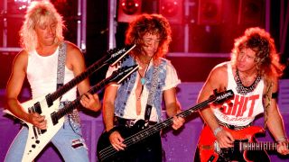 Night Ranger onstage in 1985