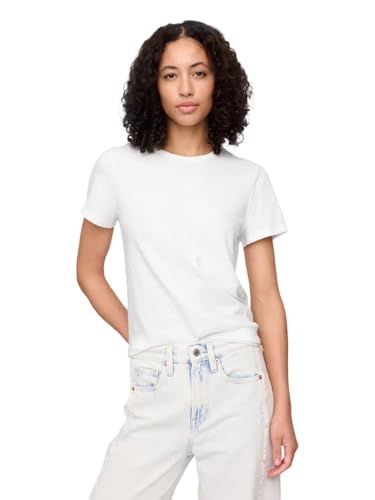 Gap Women's Favorite Crewneck Tee T-Shirt, White V2 Global 2, Small