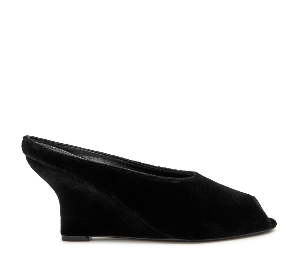 TOTEME, 85 Peep-Toe Velvet Mules