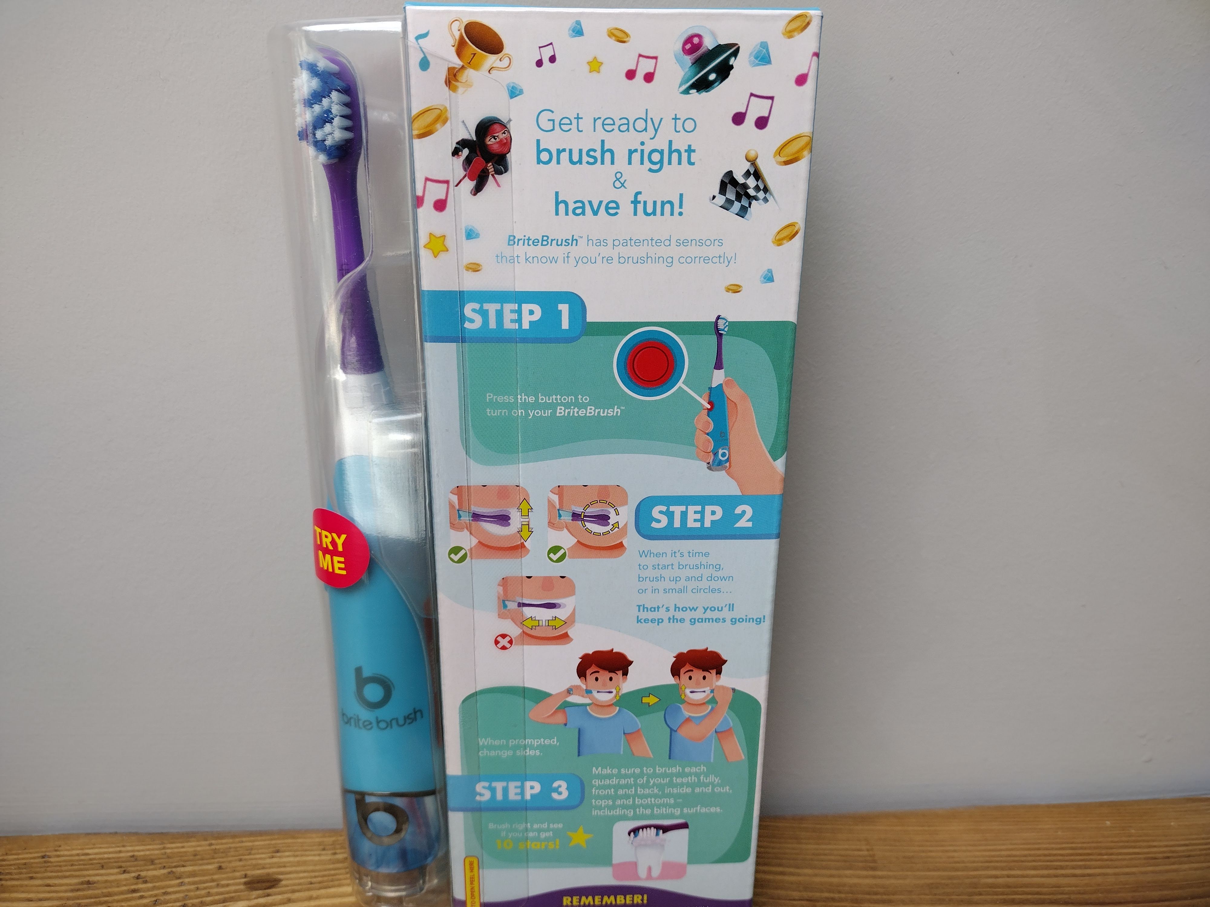 britebrush games brush kids electric toothbrush