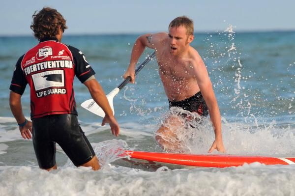 Brian Vandborg shows his surfboard skills