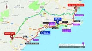 Map of the 2018 Vuelta a España stage 6