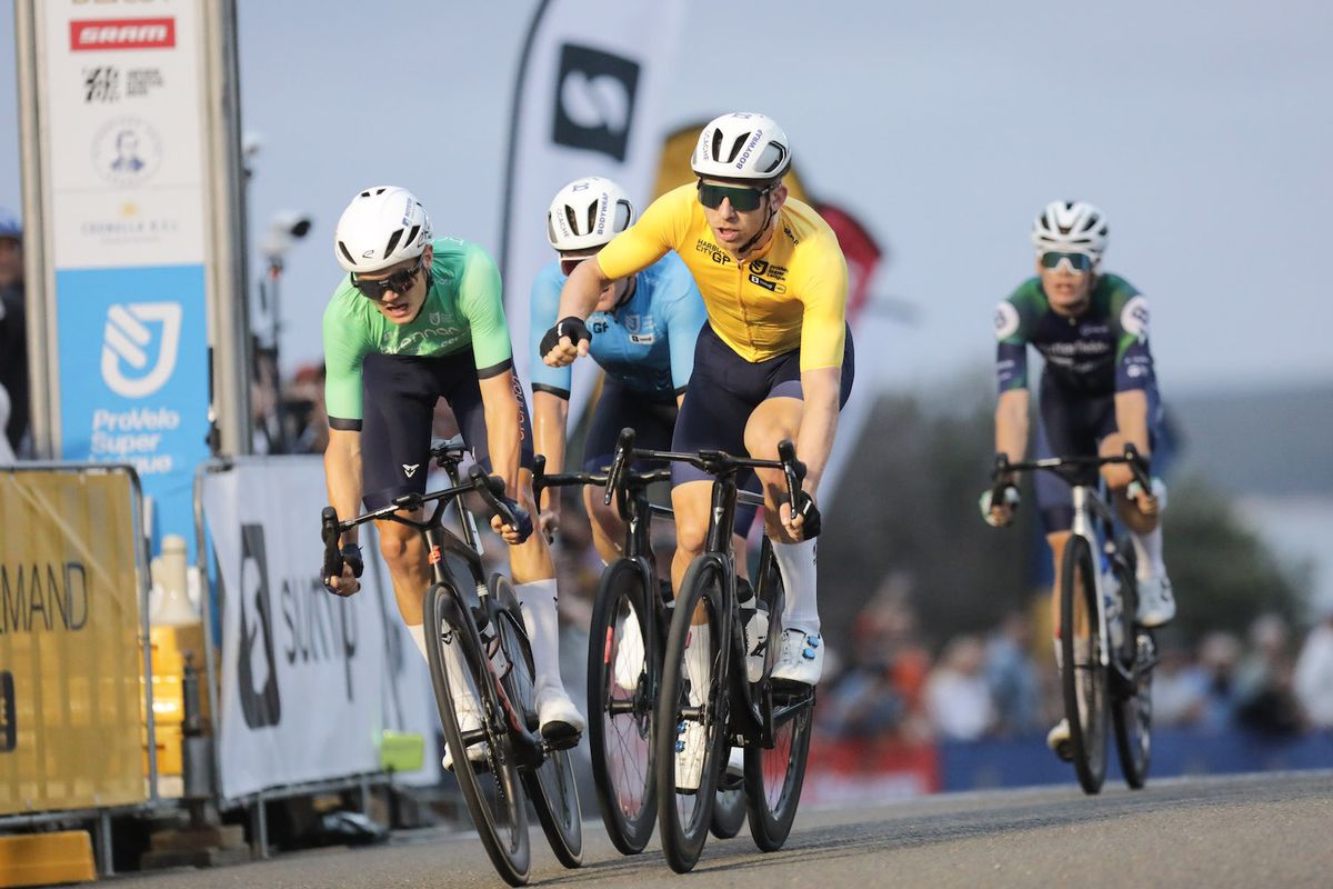 Cameron Scott (CCACHE x Bodywrap) takes the win on stage 2 of the Harbour City GP which is delivering round 4 of the new ProVelo Super League in 2025