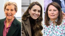 A composite of three pictures of Duchess Sophie, Kate Middleton and Carole Middleton, each at separate occasions