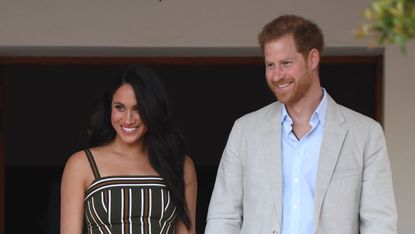 Prince Harry, Duke of Sussex and Meghan, Duchess of Sussex attend a reception for young people, community and civil society leaders at the Residence of the British High Commissioner