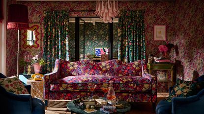 Maximalist living room