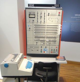 Credit: Sandstein, CC BY-SA 3.0 https://commons.wikimedia.org/wiki/File:IBM_system_360-50_console_-_MfK_Bern.jpg