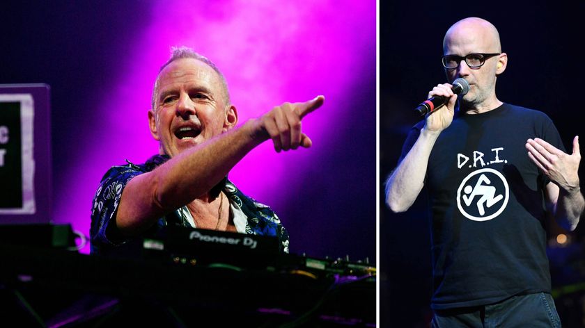 Fatboy Slim and Moby composite image