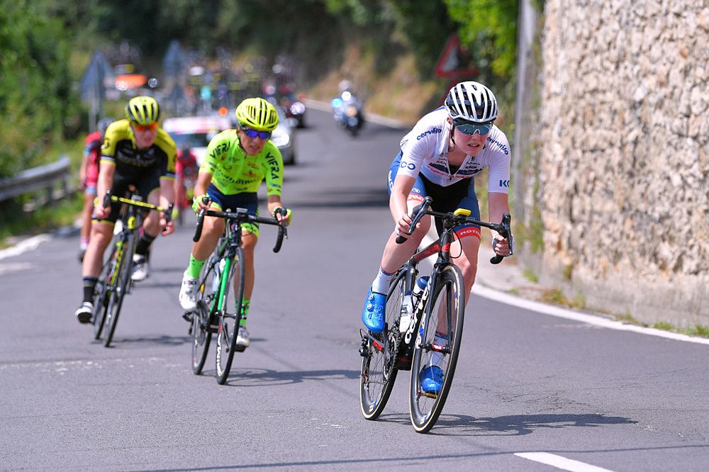 Ann-Sophie Duyck of Belgium and Cervelo-Bigla Pro Cycling Team