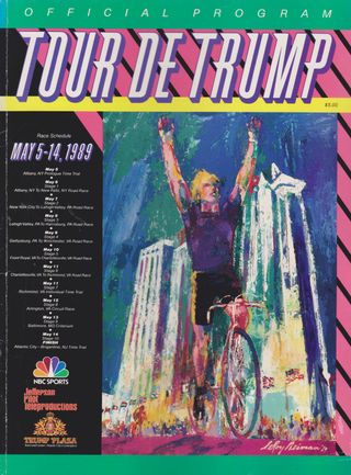 The cover of the 1989 Tour de Trump program