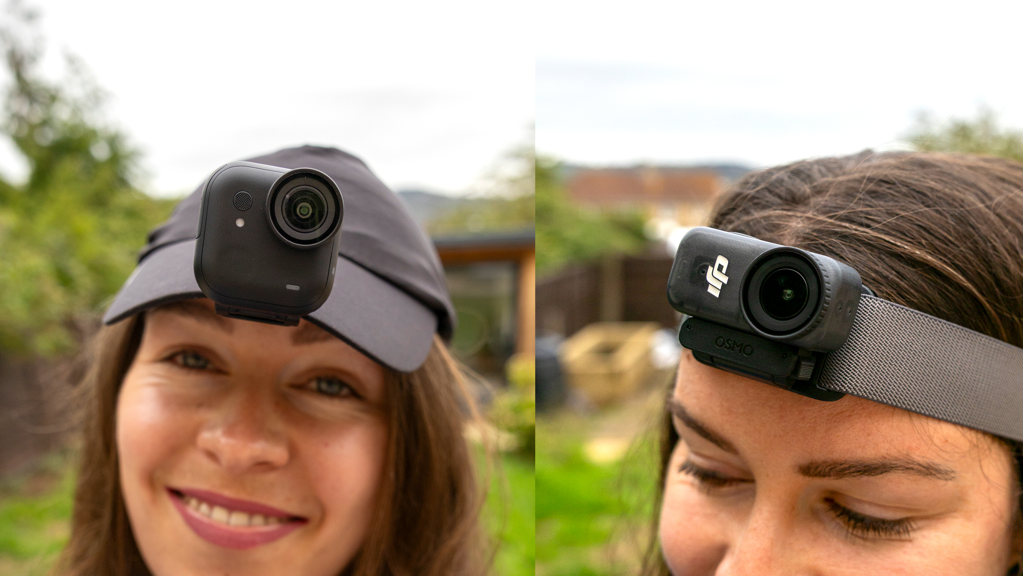 The DJI Osmo Nano and Insta360 Go Ultra action cameras