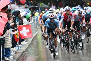 ZURICH SWITZERLAND SEPTEMBER 27 William Junior Lecerf of Team Belgium attacks in the breakaway during the 97th UCI Cycling World Championships Zurich 2024 Mens U23 Road Race a 1736km one day race from Uster to Zurich on September 27 2024 in Zurich Switzerland Photo by Tim de WaeleGetty Images